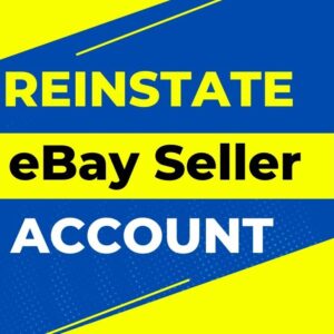 Suspended Ebay Account Reinstatement MC113 MC999 and More