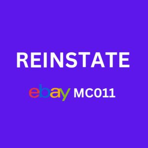 Ebay Account MC011 Reinstatement